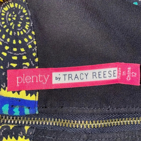 ANTHROPOLOGIE PLENTY BY TRACY REESE  pleated mini dress v neck fully lined SZ 12 - Picture 8 of 14